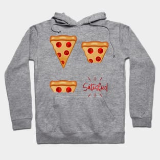 Pizza Slice Eating Art For Italian Food And Pizza Lovers Hoodie